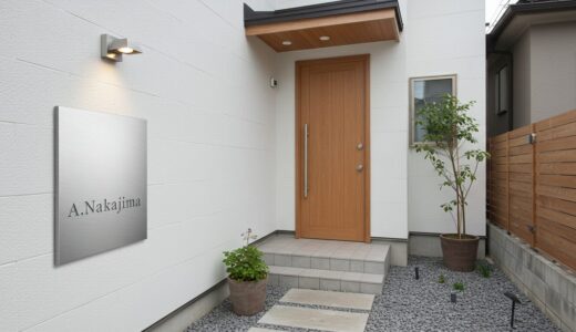 玄関の印象を変える！ステンレス表札の魅力